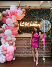 engagement - but first bubbles - Neon Sign - hire in adelaide with status glow