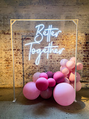 better together wedding neon sign hire adelaide | HIRE WEDDING NEON ADELAIDE | STATUS GLOW