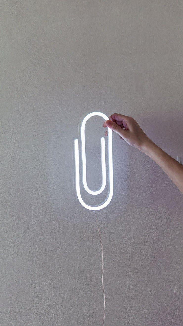paperclip neon sign | Neon Light
